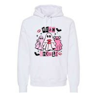 Cute Ghost Mean Ghouls Funny Halloween Costume Spooky Season Premium Hoodie