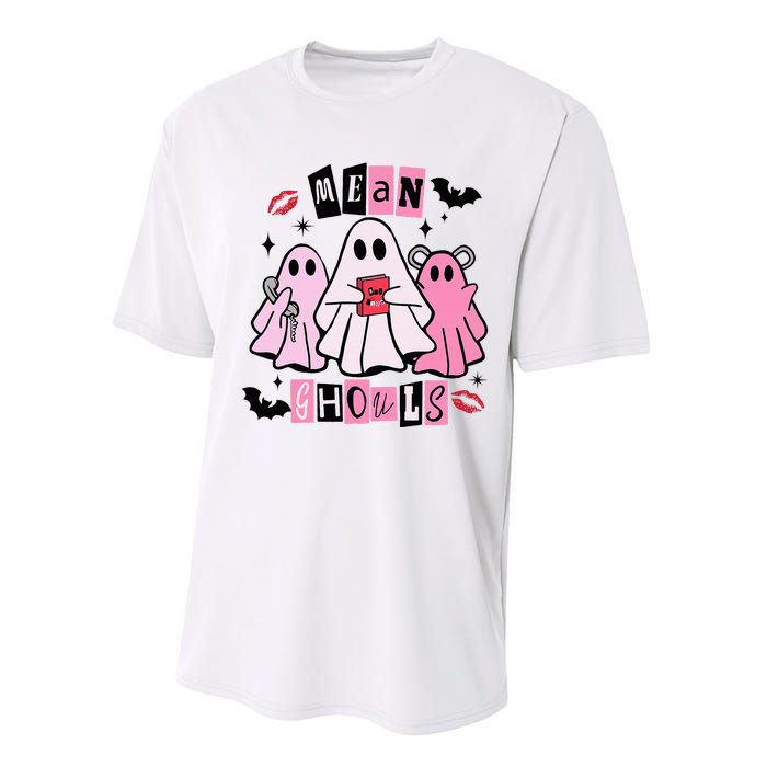 Cute Ghost Mean Ghouls Funny Halloween Costume Spooky Season Performance Sprint T-Shirt