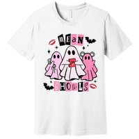 Cute Ghost Mean Ghouls Funny Halloween Costume Spooky Season Premium T-Shirt