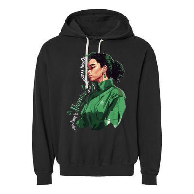Cute Girl Mental Awareness Prioritize Mental Health Matters Garment-Dyed Fleece Hoodie
