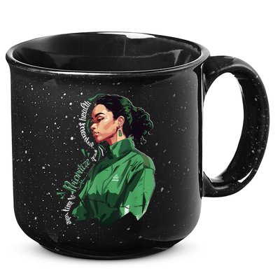 Cute Girl Mental Awareness Prioritize Mental Health Matters 15oz Campfire Ceramic Mug
