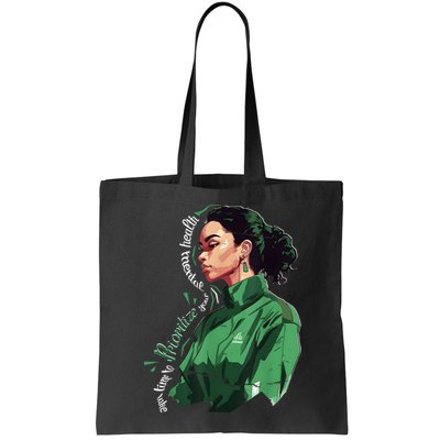 Cute Girl Mental Awareness Prioritize Mental Health Matters Bag
