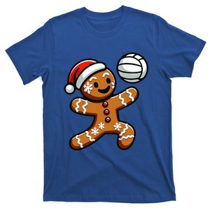 Cute Gingerbread Man Volleyball Christmas  T-Shirt