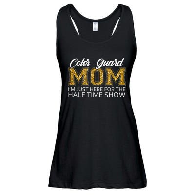 Color Guard Mom I'm Just Here For The Half Time Show Funny Ladies Essential Flowy Tank