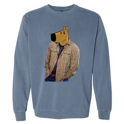 Chill Guy Meme Garment-Dyed Sweatshirt