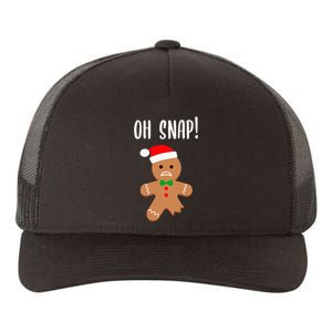 Christmas Gingerbread Man Oh Snap Outfit Pajama Yupoong Adult 5-Panel Trucker Hat