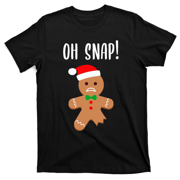 Christmas Gingerbread Man Oh Snap Outfit Pajama T-Shirt