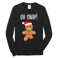 Christmas Gingerbread Man Oh Snap Outfit Pajama Tall Long Sleeve T-Shirt