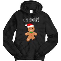 Christmas Gingerbread Man Oh Snap Outfit Pajama Tie Dye Hoodie