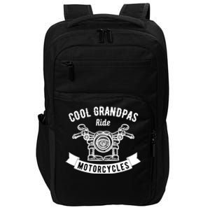 Cool Grandpas Motorcycle Funny Fathers Day Gift Impact Tech Backpack