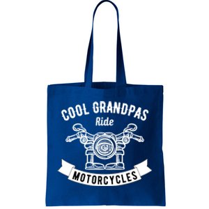 Cool Grandpas Motorcycle Funny Fathers Day Gift Tote Bag