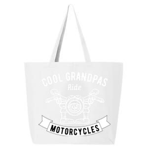 Cool Grandpas Motorcycle Funny Fathers Day Gift 25L Jumbo Tote