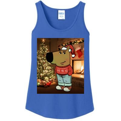 Chill Guy Meme Costume Funny Chill Guy Ladies Essential Tank