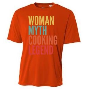 Cooking Gift Myth Cooking Legend Gift Cooling Performance Crew T-Shirt