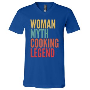 Cooking Gift Myth Cooking Legend Gift V-Neck T-Shirt