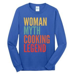 Cooking Gift Myth Cooking Legend Gift Tall Long Sleeve T-Shirt