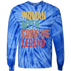 Cooking Gift Myth Cooking Legend Gift Tie-Dye Long Sleeve Shirt