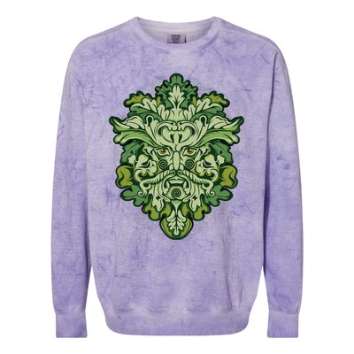 Celtic Green Man Pagan Irish Scottish Mythology God Colorblast Crewneck Sweatshirt