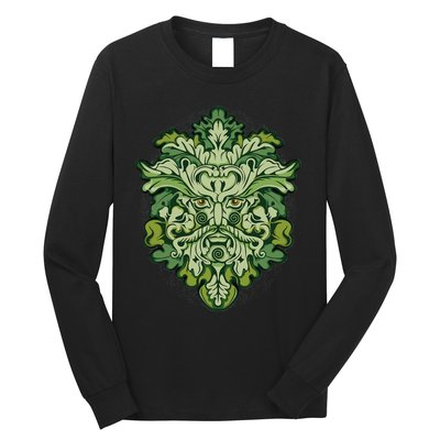 Celtic Green Man Pagan Irish Scottish Mythology God Long Sleeve Shirt