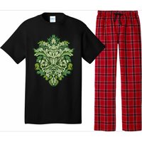 Celtic Green Man Pagan Irish Scottish Mythology God Pajama Set