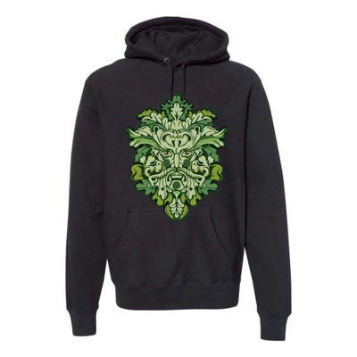 Celtic Green Man Pagan Irish Scottish Mythology God Premium Hoodie