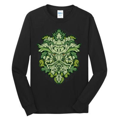 Celtic Green Man Pagan Irish Scottish Mythology God Tall Long Sleeve T-Shirt