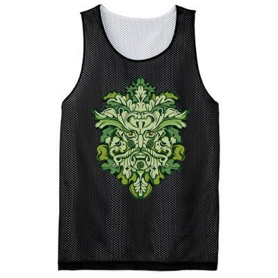 Celtic Green Man Pagan Irish Scottish Mythology God Mesh Reversible Basketball Jersey Tank