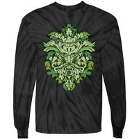 Celtic Green Man Pagan Irish Scottish Mythology God Tie-Dye Long Sleeve Shirt