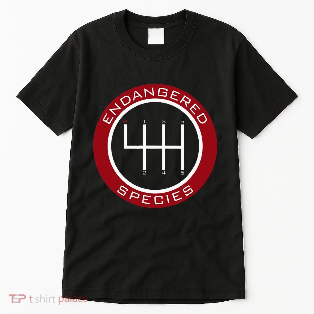 Car Guy Mechanic Endangered Species Manual Shifter Tall T-Shirt