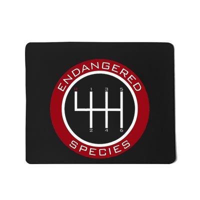 Car Guy Mechanic Endangered Species Manual Shifter Mousepad