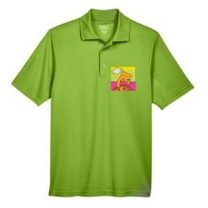 Cat Get Me A Pizza Men's Origin Performance Pique Polo