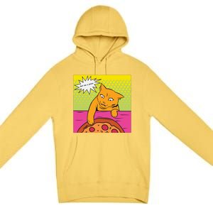 Cat Get Me A Pizza Premium Pullover Hoodie