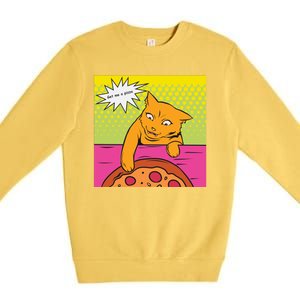 Cat Get Me A Pizza Premium Crewneck Sweatshirt