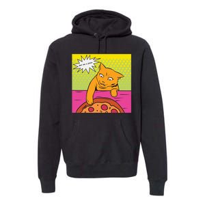 Cat Get Me A Pizza Premium Hoodie