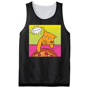 Cat Get Me A Pizza Mesh Reversible Basketball Jersey Tank