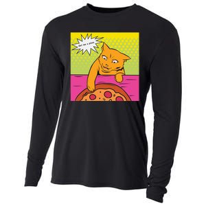 Cat Get Me A Pizza Cooling Performance Long Sleeve Crew