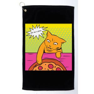 Cat Get Me A Pizza Platinum Collection Golf Towel