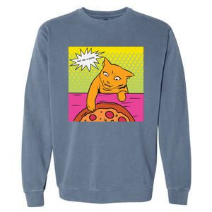 Cat Get Me A Pizza Garment-Dyed Sweatshirt