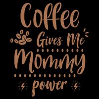 Coffee Gives Me Mommy Power Cooling Performance Crew T-Shirt