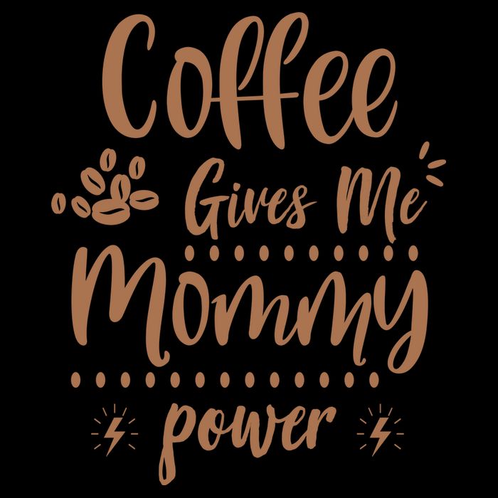 Coffee Gives Me Mommy Power Cooling Performance Crew T-Shirt