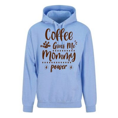 Coffee Gives Me Mommy Power Unisex Surf Hoodie