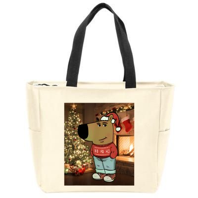Chill Guy Meme Costume Funny Chill Guy Meme Zip Tote Bag
