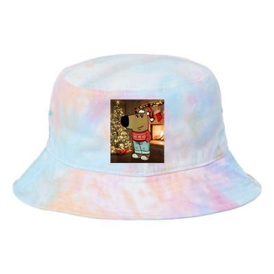 Chill Guy Meme Costume Funny Chill Guy Meme Tie Dye Newport Bucket Hat