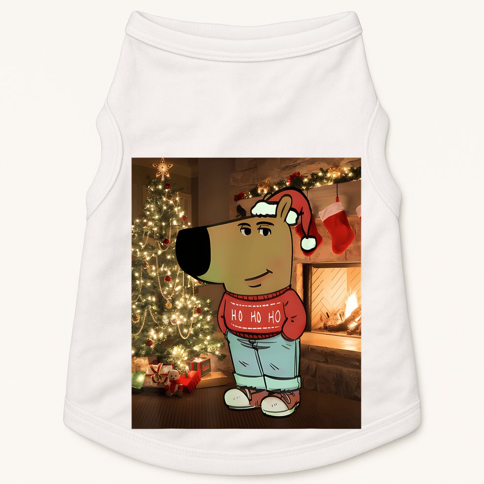 Chill Guy Meme Costume Funny Chill Guy Meme Doggie Tank