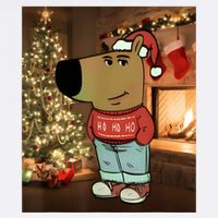 Chill Guy Meme Costume Funny Chill Guy Meme Cooling Performance Crew T-Shirt