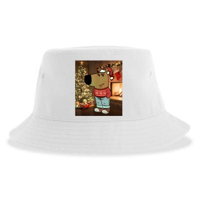 Chill Guy Meme Costume Funny Chill Guy Meme Sustainable Bucket Hat