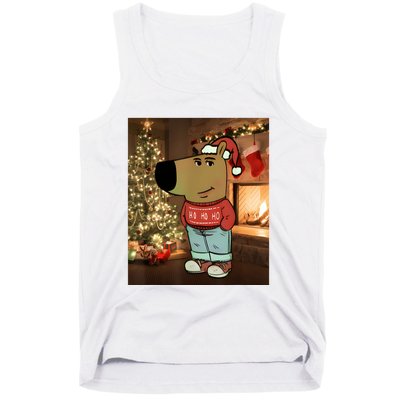 Chill Guy Meme Costume Funny Chill Guy Meme Tank Top