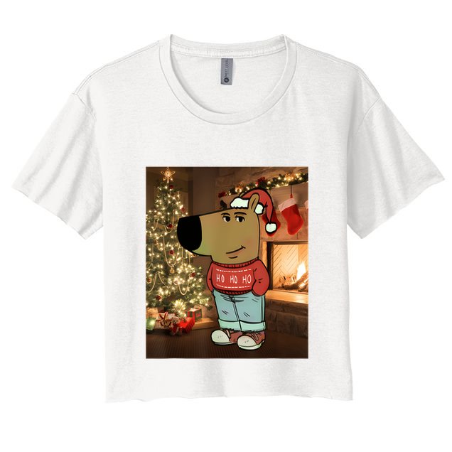 Chill Guy Meme Costume Funny Chill Guy Meme Crop Top