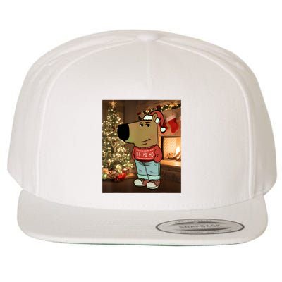Chill Guy Meme Costume Funny Chill Guy Meme Wool Snapback Cap