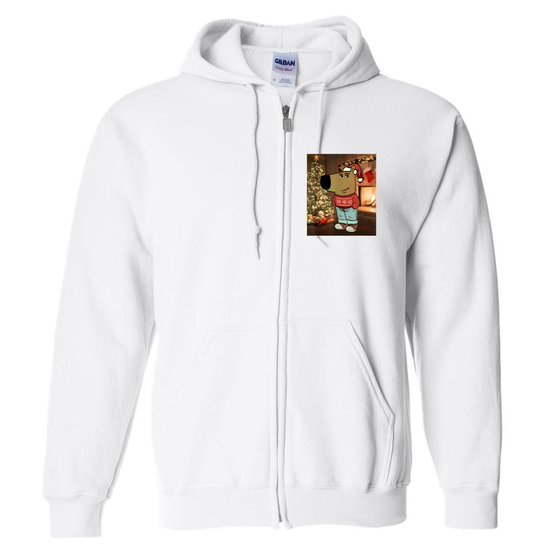 Chill Guy Meme Costume Funny Chill Guy Meme Full Zip Hoodie